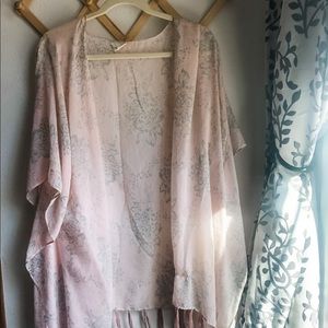 Natural Life Kimono Scarf Coverup